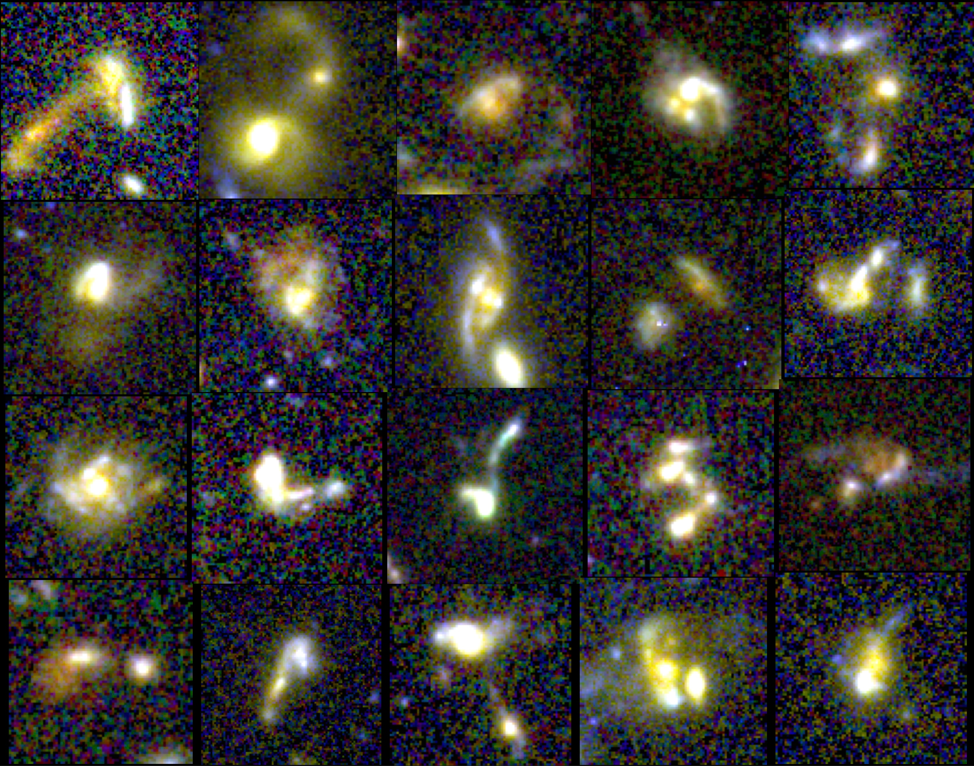 A collection HST VJH images of galaxy mergers selected visually from the CANDELS fields.